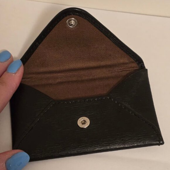 Lauren Ralph Lauren Black Business or Credit Card Case Envelope-Style - Picture 2 of 4